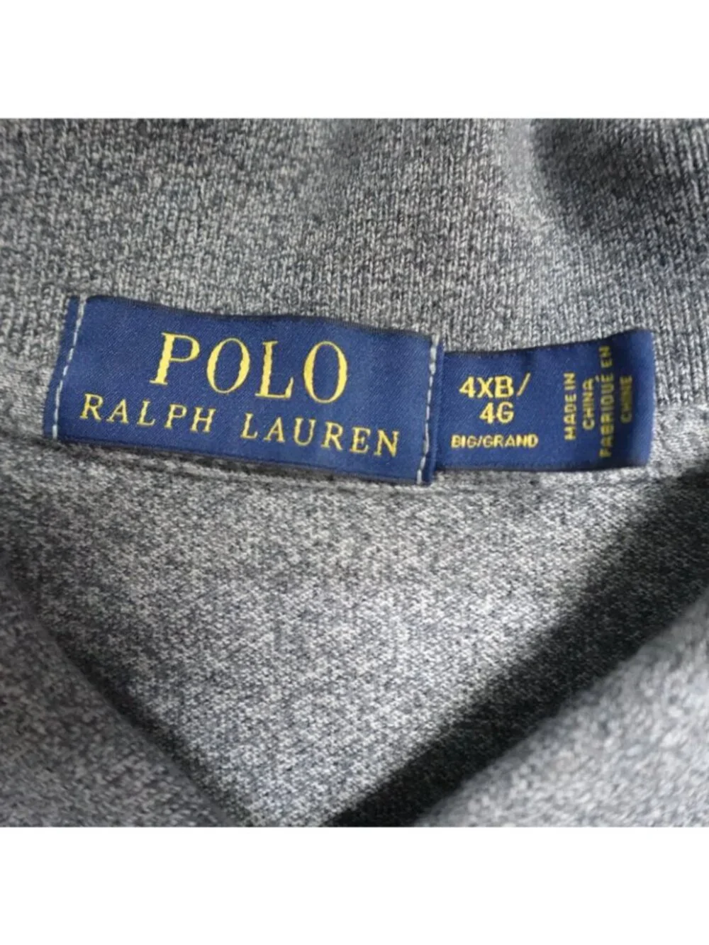 Polo Ralph Lauren Polo Shirt 4XB Gray Heather Solid